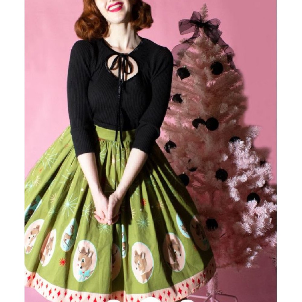 Dropped Price! Rudolph & Family Holiday Skirt - Picture 10 of 16